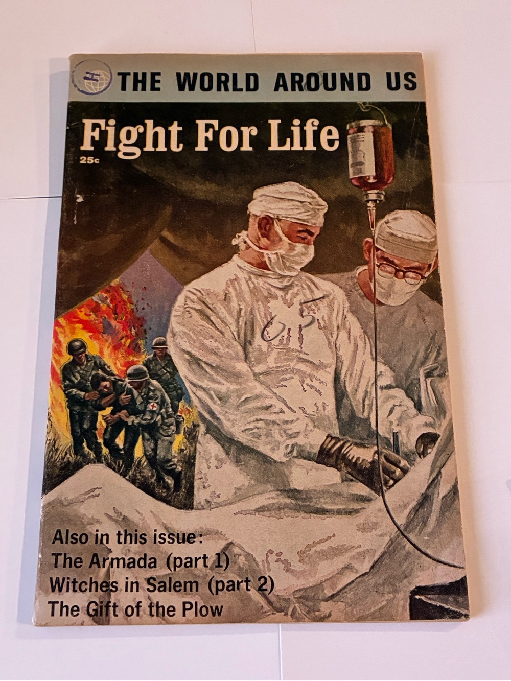 The World Around Us 36 Fight For Life Medicine VG 4.0 Gilberton 1959